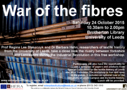 Poster for War of the fibres workshop